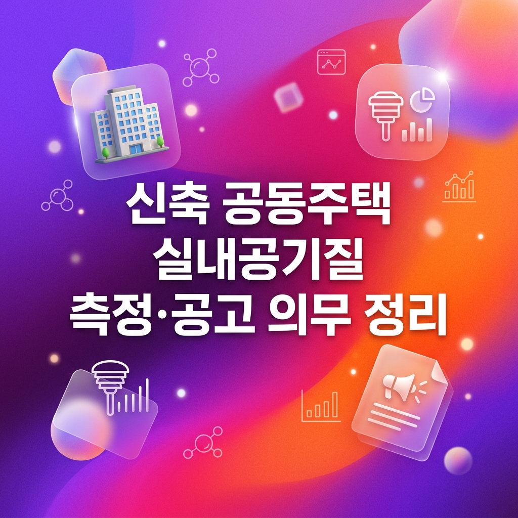 신축 공동주택 실내공기질 측정·공고 의무 정리