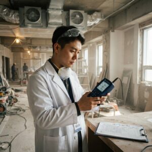 공사 중 먼지 침투 관련 이미지