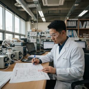 측정 성적서 정정 관련 이미지
