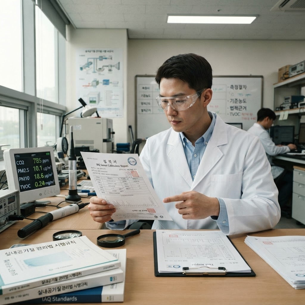 센서 성적서 불일치 관련 이미지