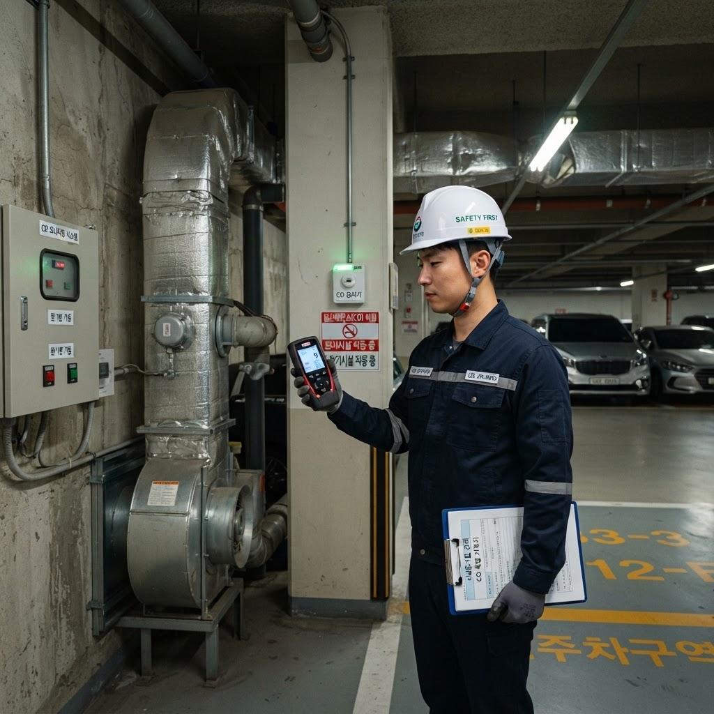 지하주차장 일산화탄소 기준 관련 이미지