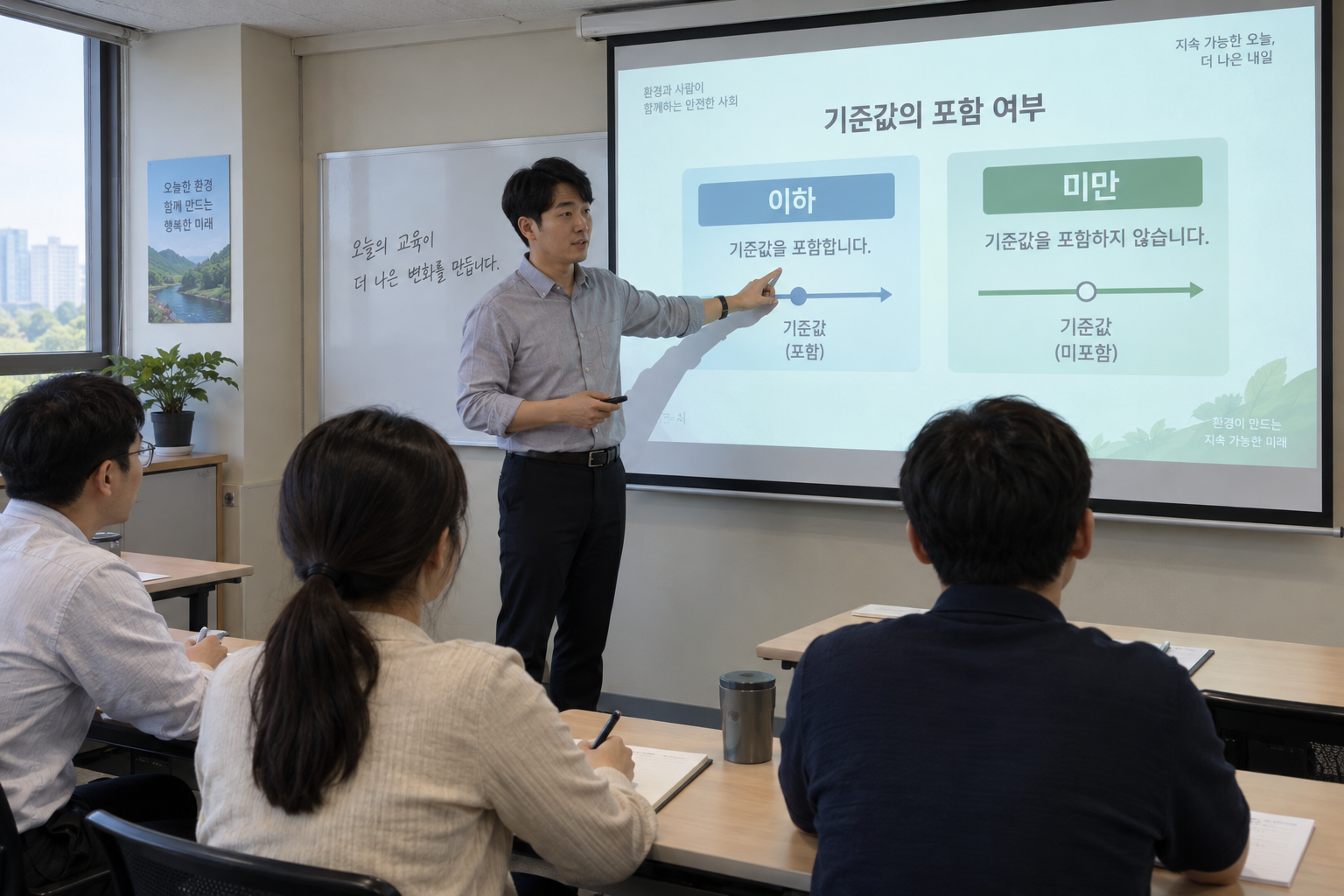 이하와 미만, 법령은 왜 이렇게 구분해 썼을까 — 실내공기질 측정값 판정 기준
