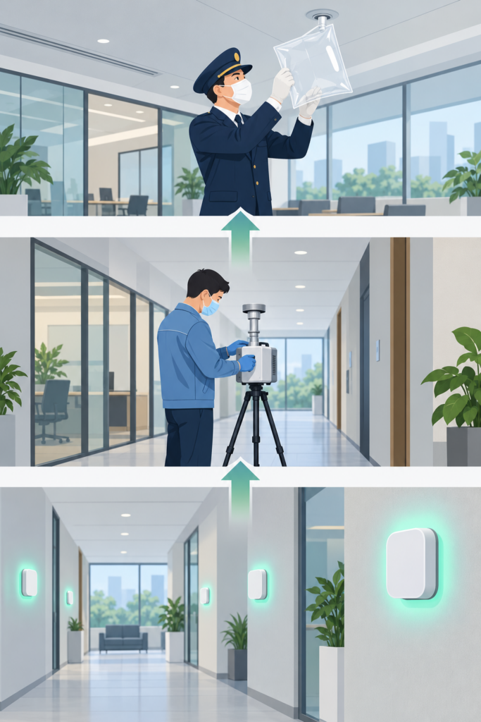정기측정 간이측정 차이 개념 그림